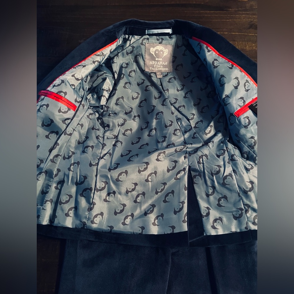 Appaman Elegant Navy Blue Velvet Suit 3T - Picture 15 of 16